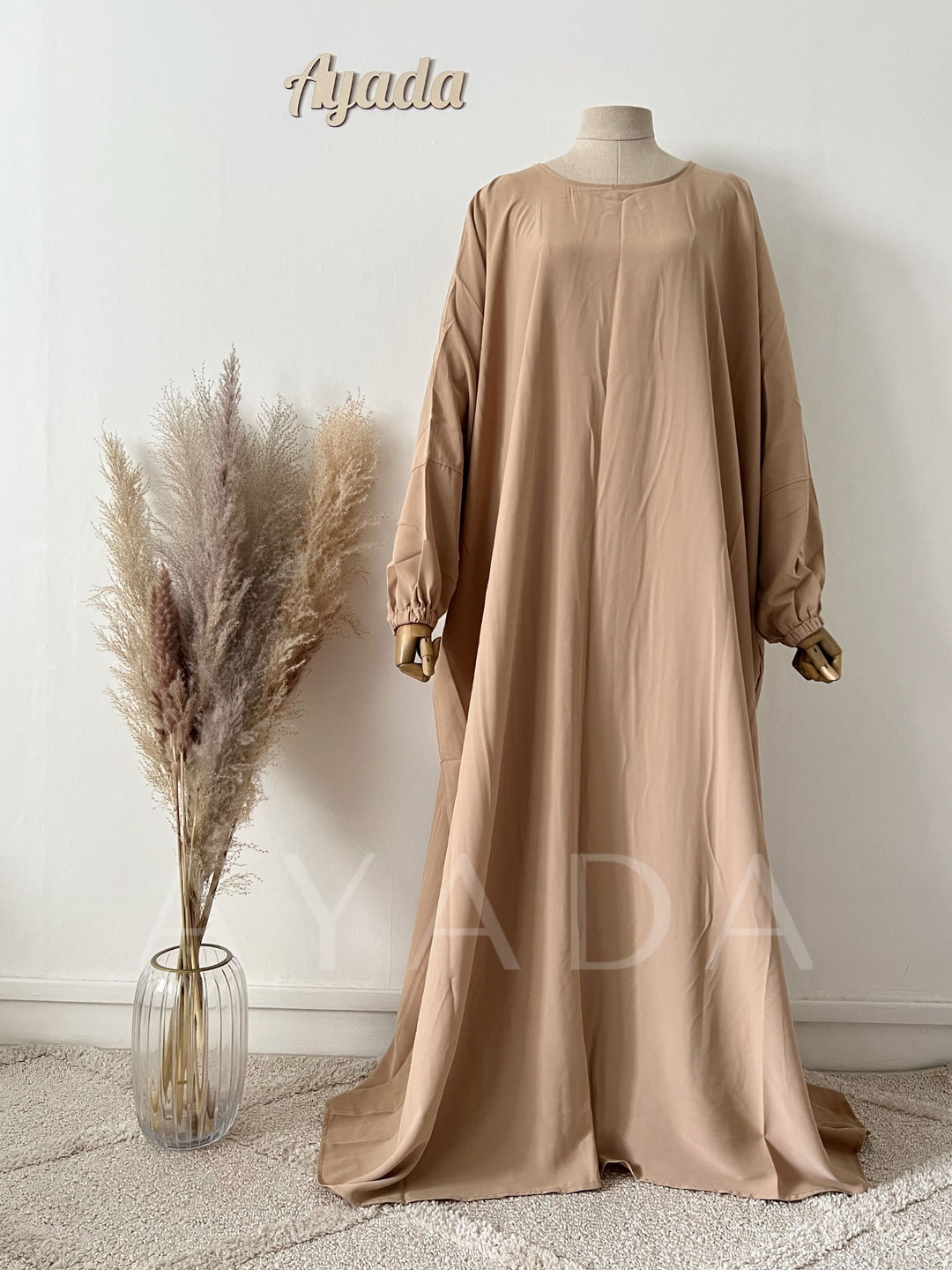 Abaya Leya Beige foncé