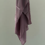 Striped textured satin hijab