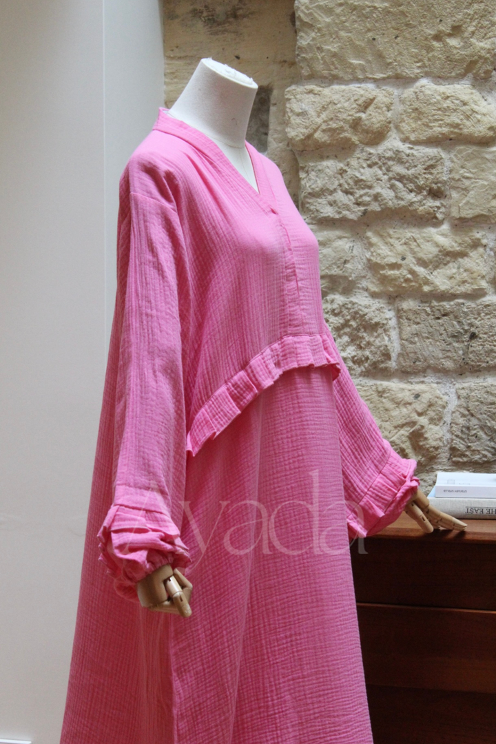 Abaya Ayam Gaze de coton