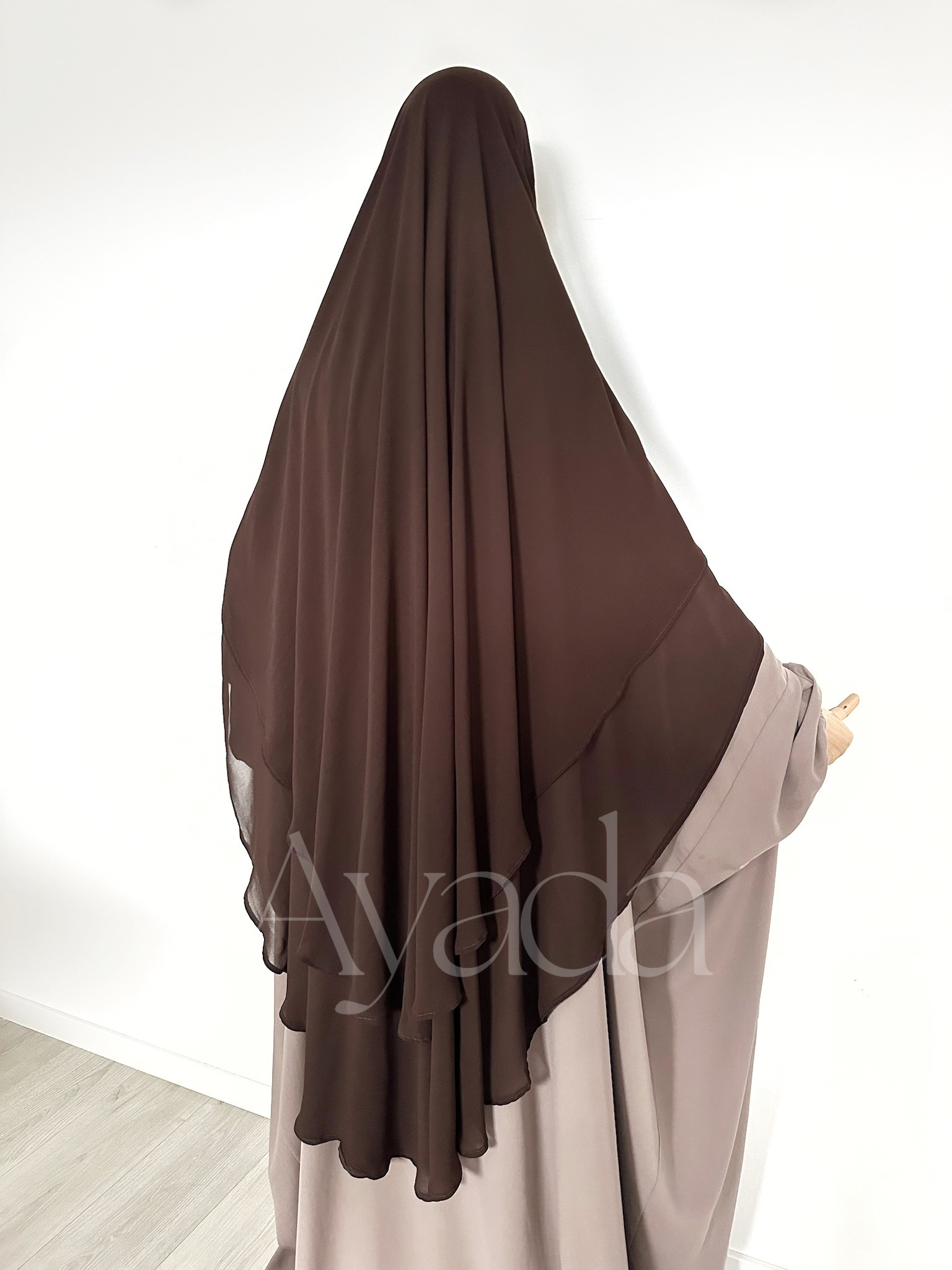 Khimar 2 rounded veils Muslin
