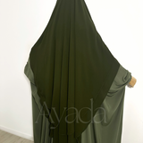 Khimar 2 runde Schleier Musselin