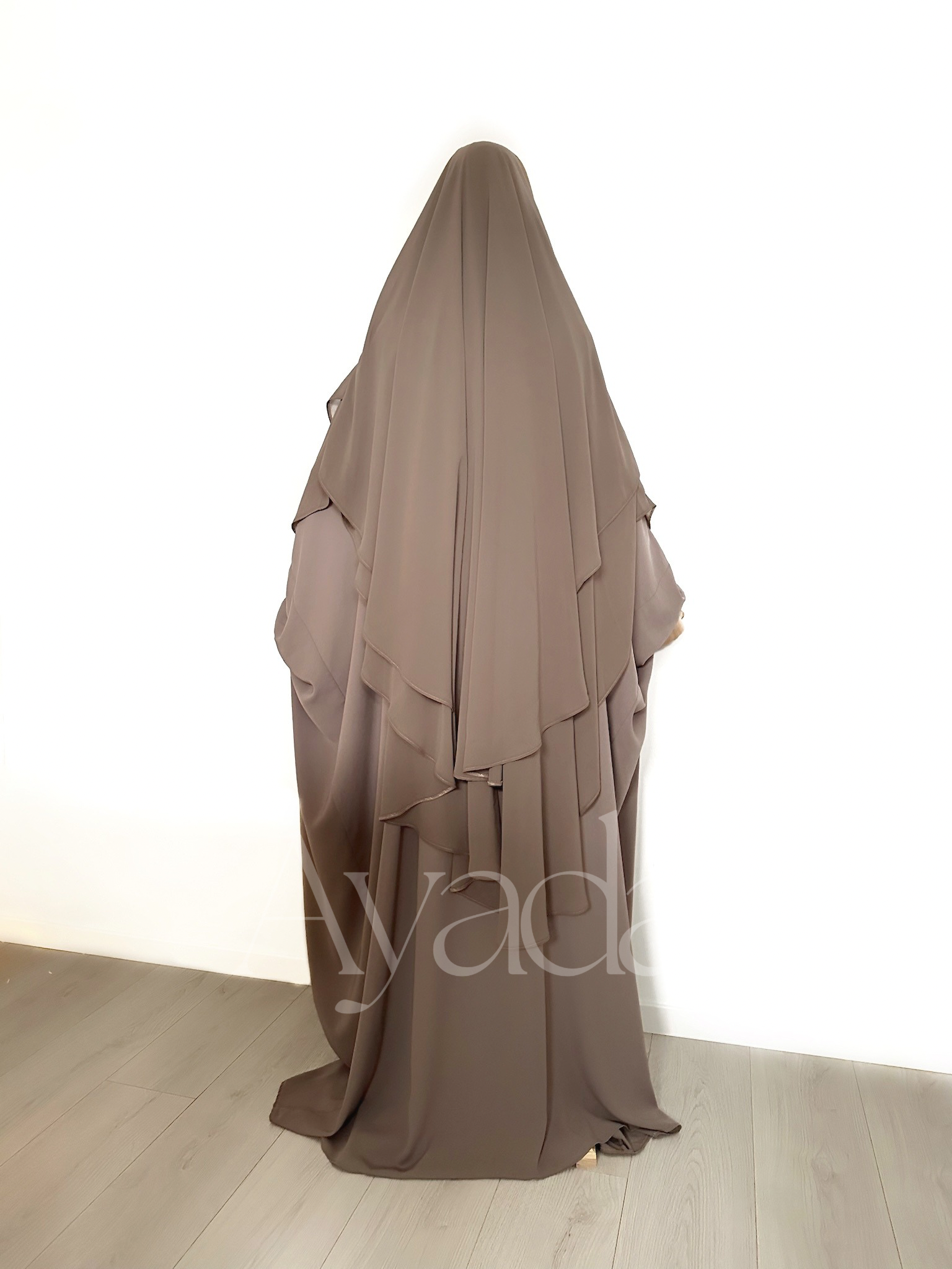 Khimar 2 rounded veils Muslin