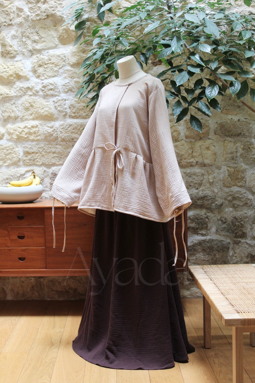 Kimono Hana Gaze de coton