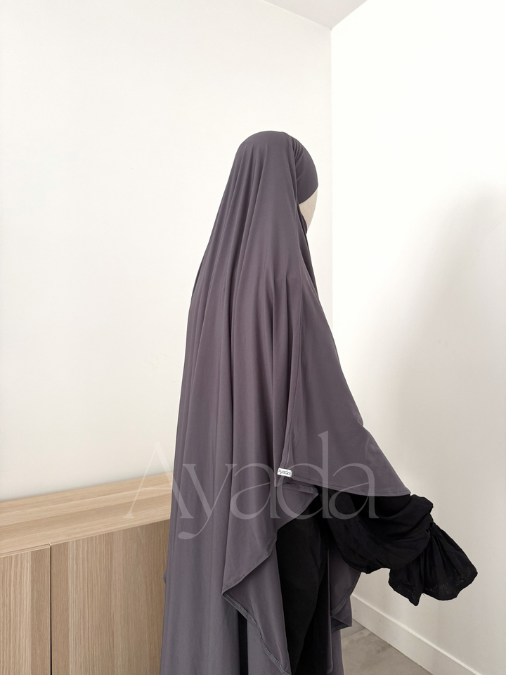 Maxi Khimar Jersey Premium Lang Abgerundet