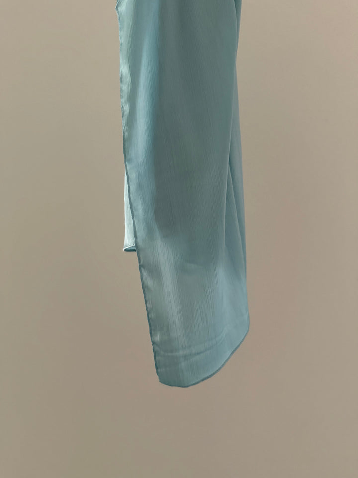 Hijab satin texturé rayé