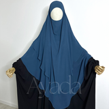 Khimar 2 voiles pointu Mousseline