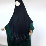 Khimar 2 voiles pointu Mousseline