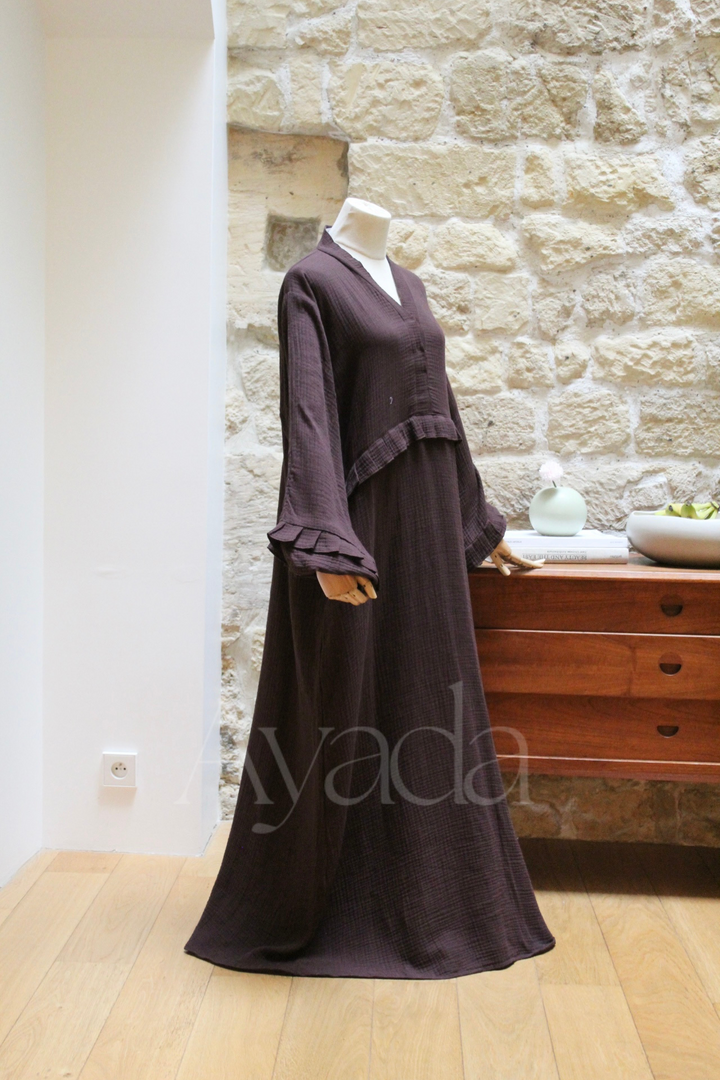 Abaya Ayam Gaze de coton