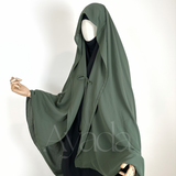 Haya – Abgerundeter Chiffon-Umhang