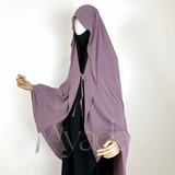 Haya – Abgerundeter Chiffon-Umhang