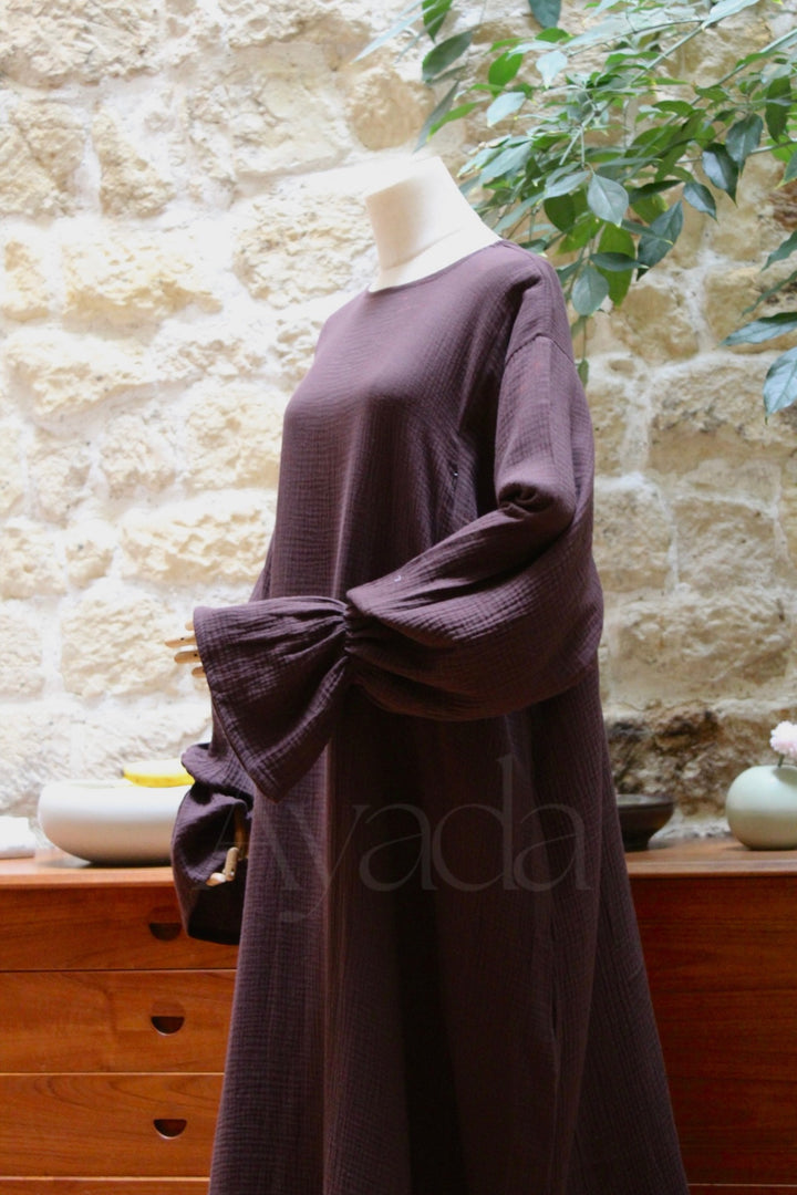 Abaya Yuna Gaze de coton