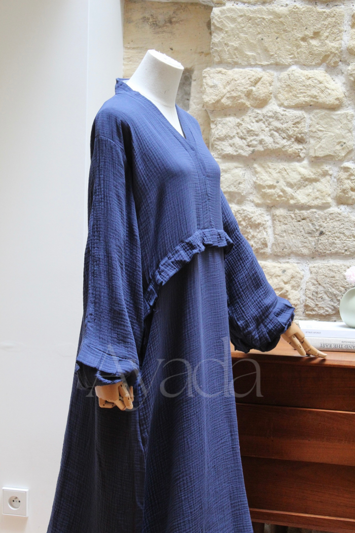 Abaya Ayam Gaze de coton