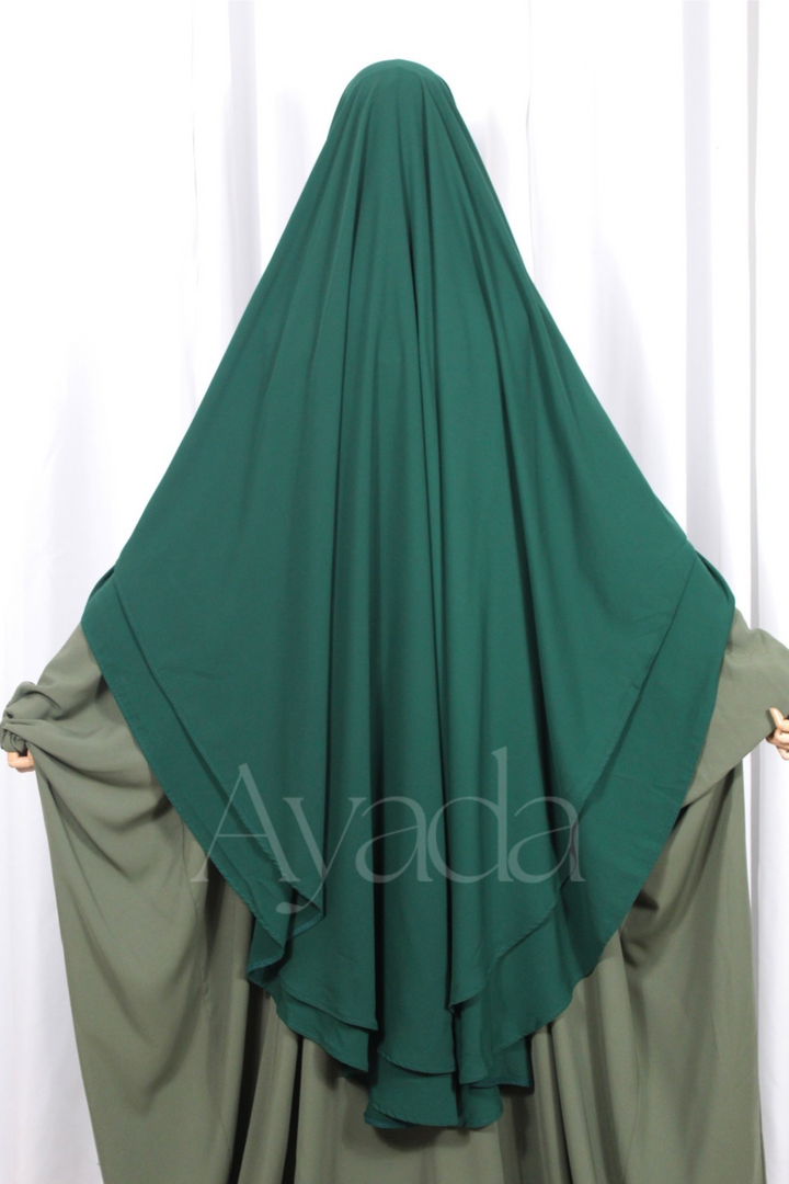 Khimar 2 voiles Whoolpeach Royal