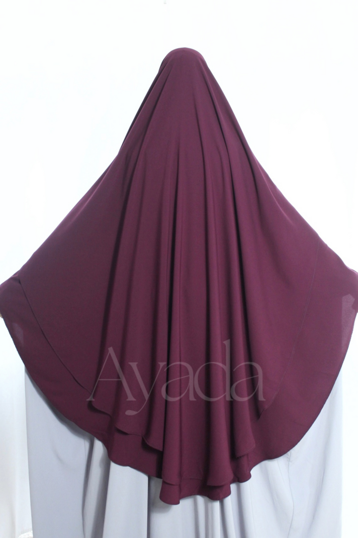 Khimar 2 voiles Whoolpeach Royal