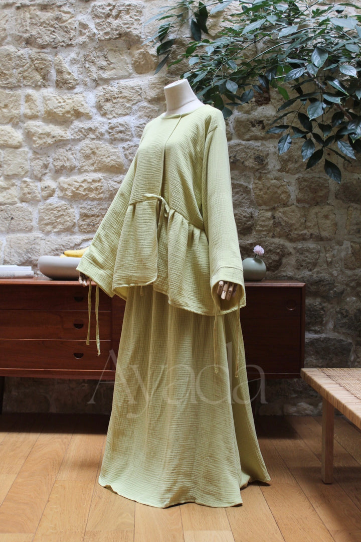 Kimono Hana Gaze de coton