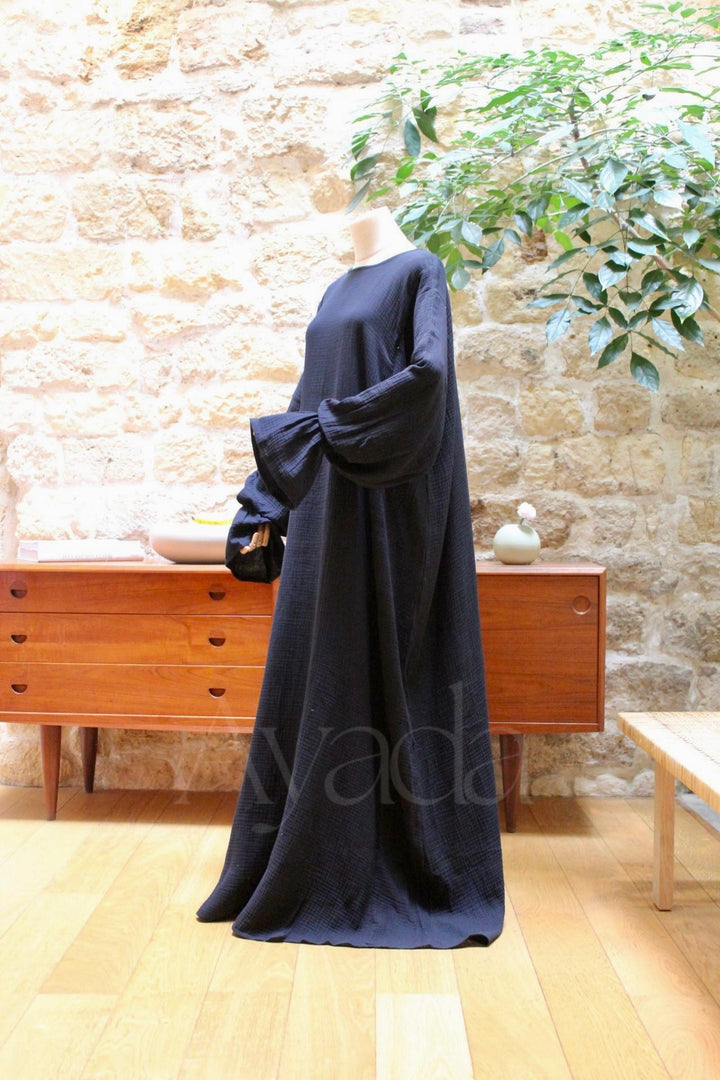 Abaya Yuna Gaze de coton