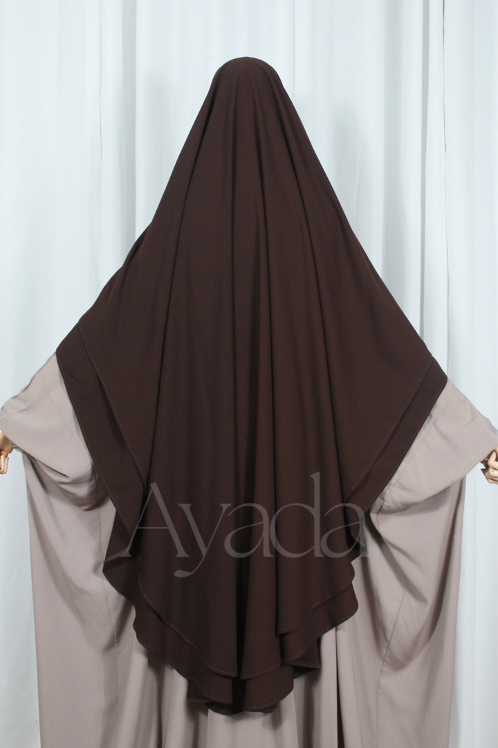 Khimar 2 voiles Whoolpeach Royal