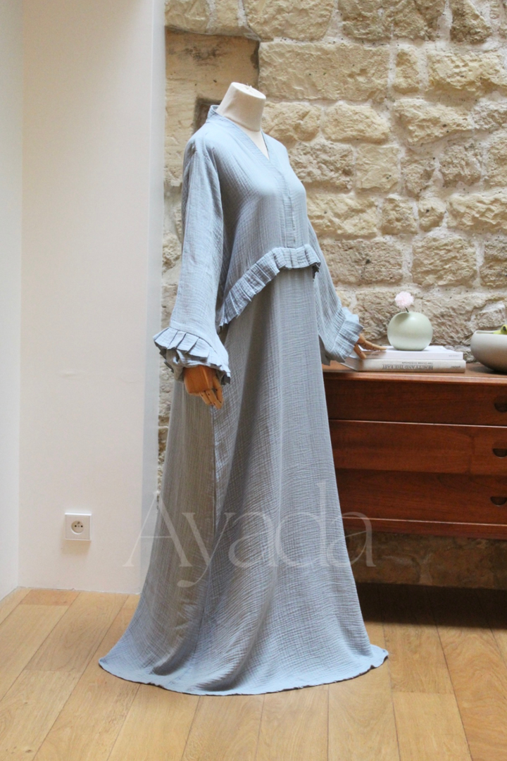 Abaya Ayam Gaze de coton