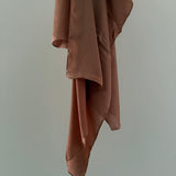 Striped textured satin hijab