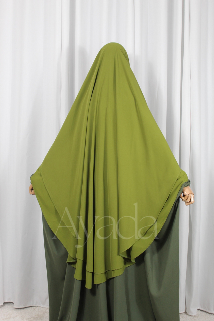 Khimar 2 voiles Whoolpeach Royal