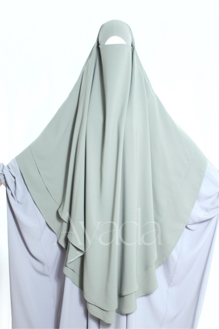 Khimar 2 voiles Whoolpeach Royal