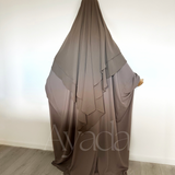 Khimar 2 voiles pointu Mousseline