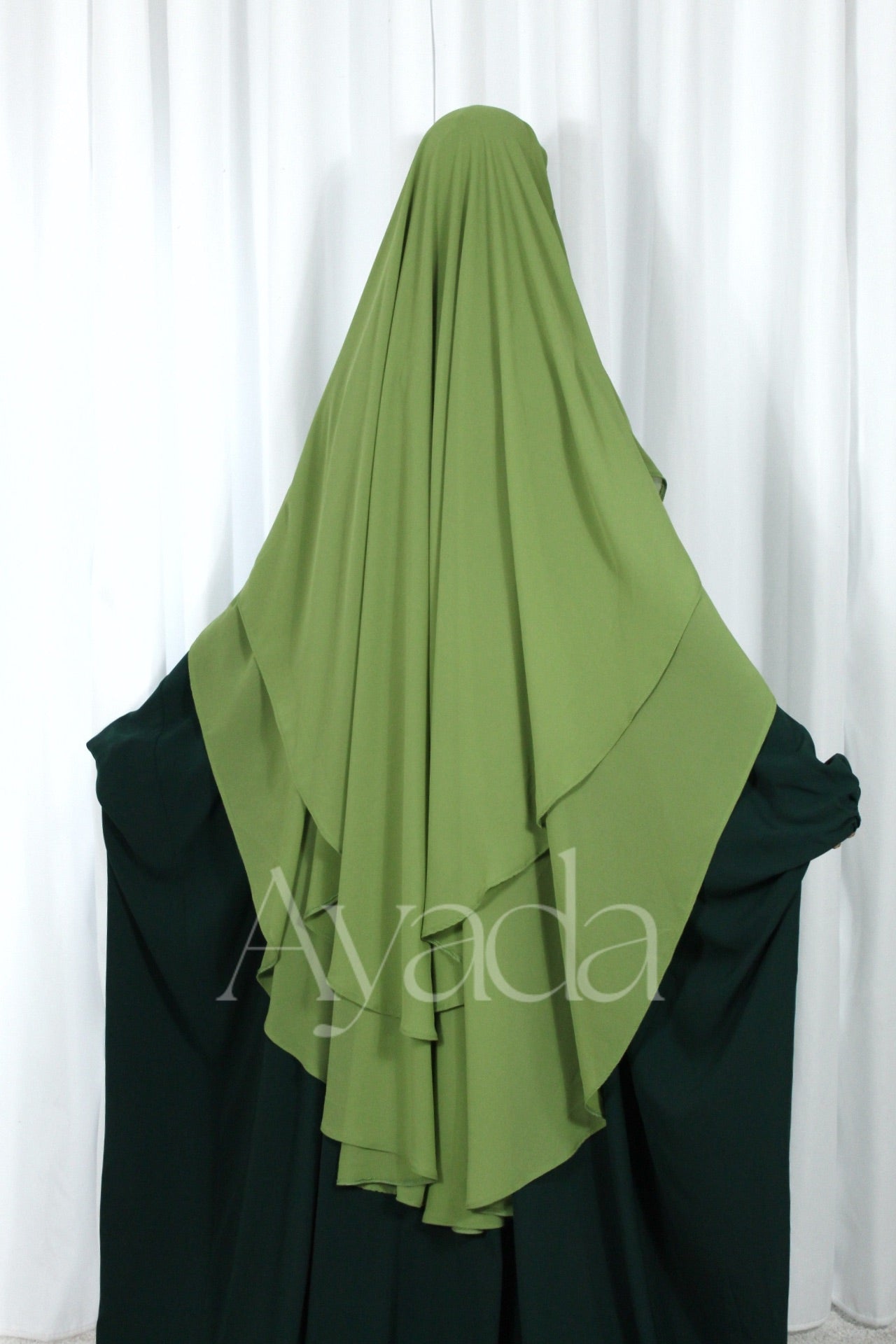 Khimar 2 rounded veils Muslin