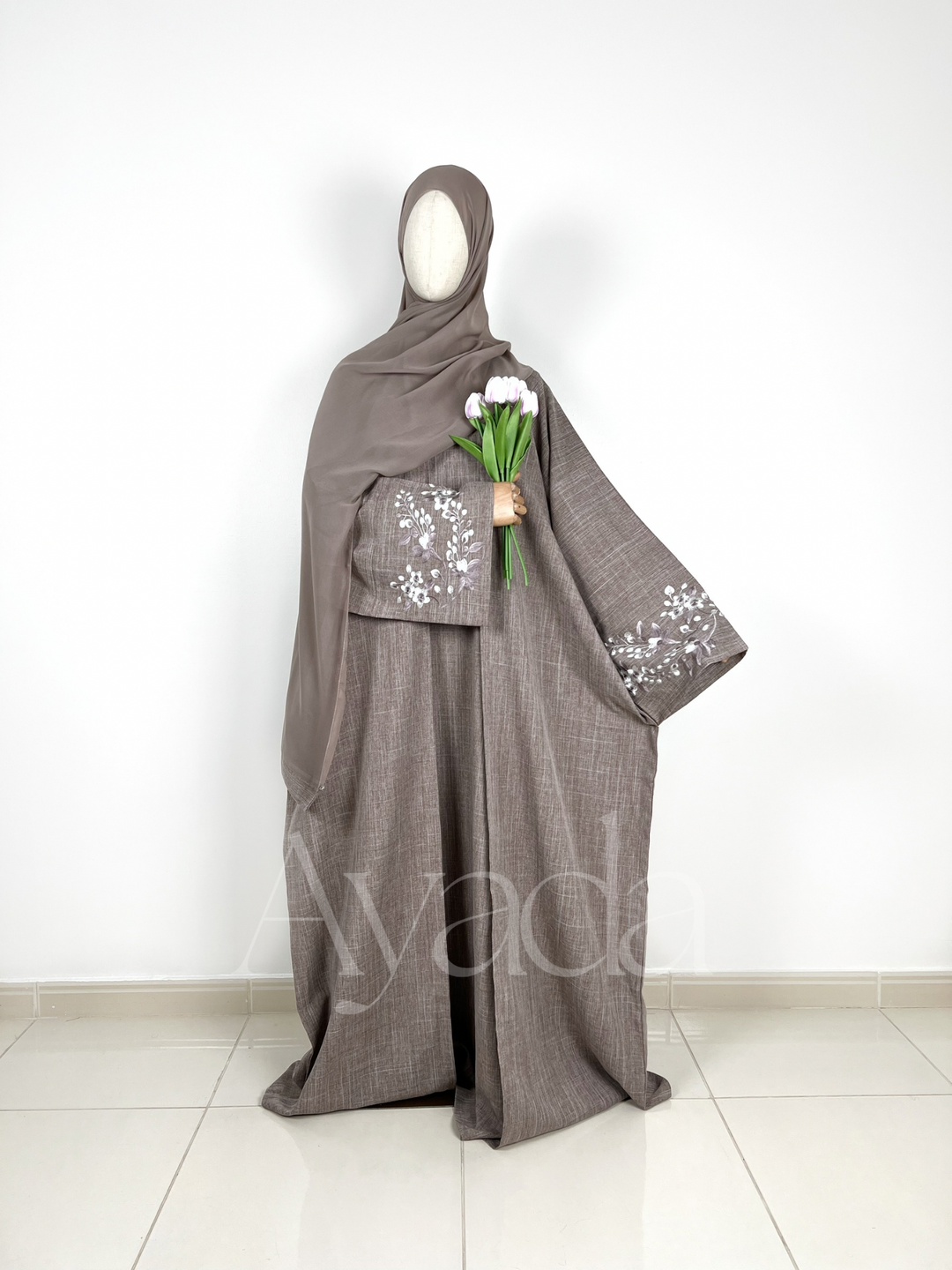 Abaya Warda Pink