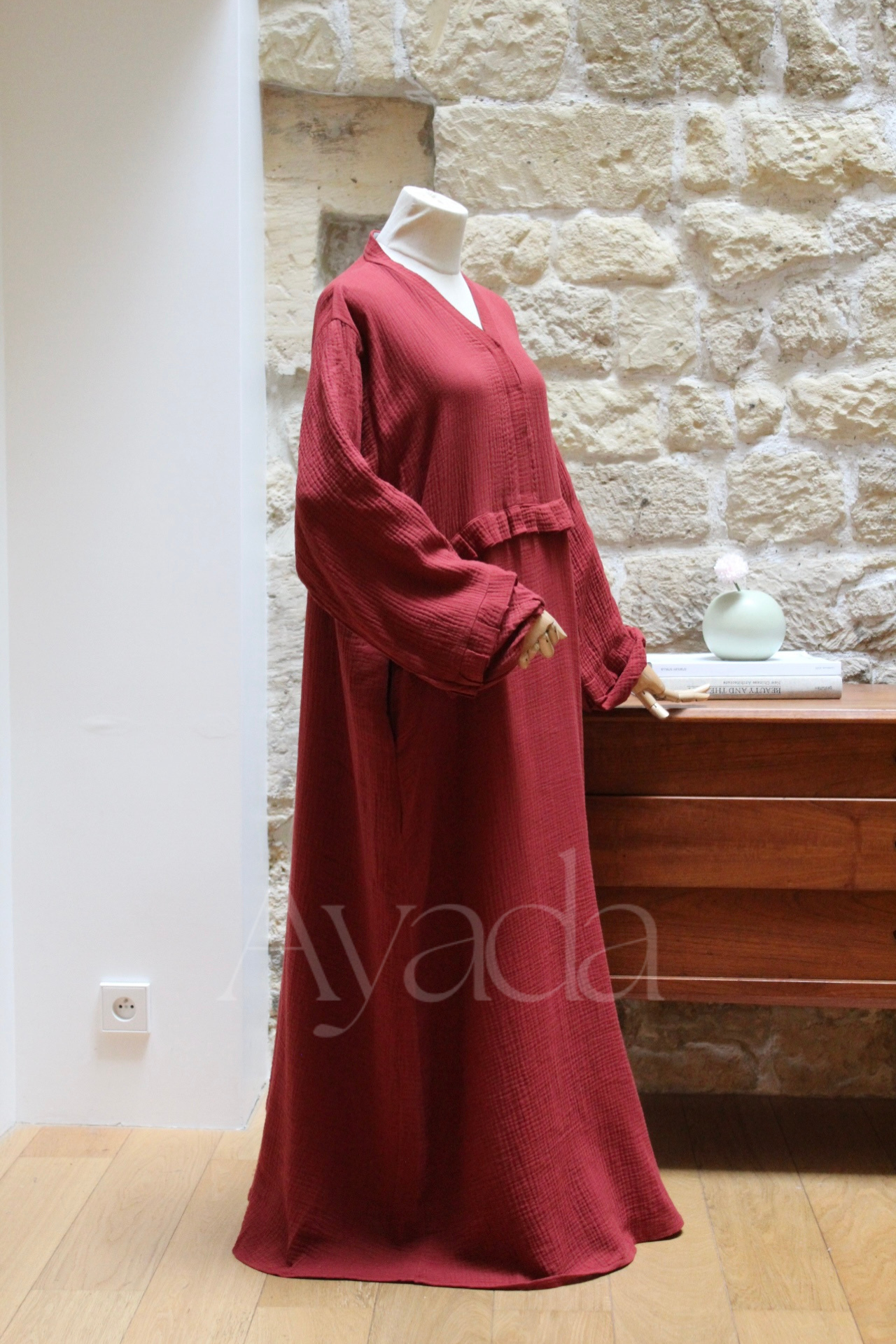 Abaya Ayam Cotton Gauze