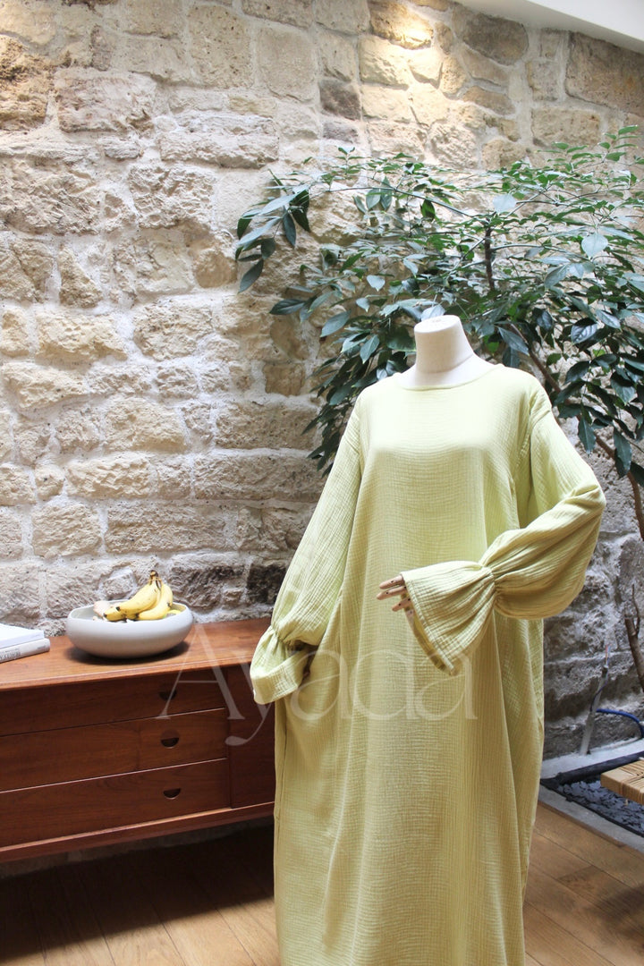 Abaya Yuna Gaze de coton