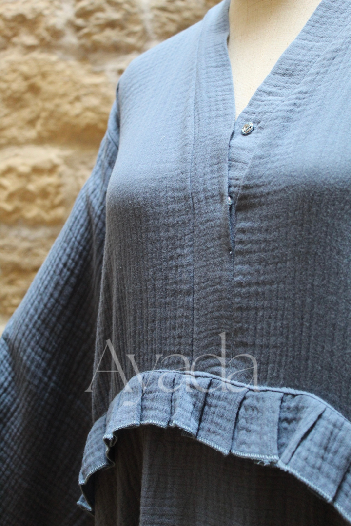 Abaya Ayam Gaze de coton