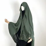 Haya – Abgerundeter Chiffon-Umhang