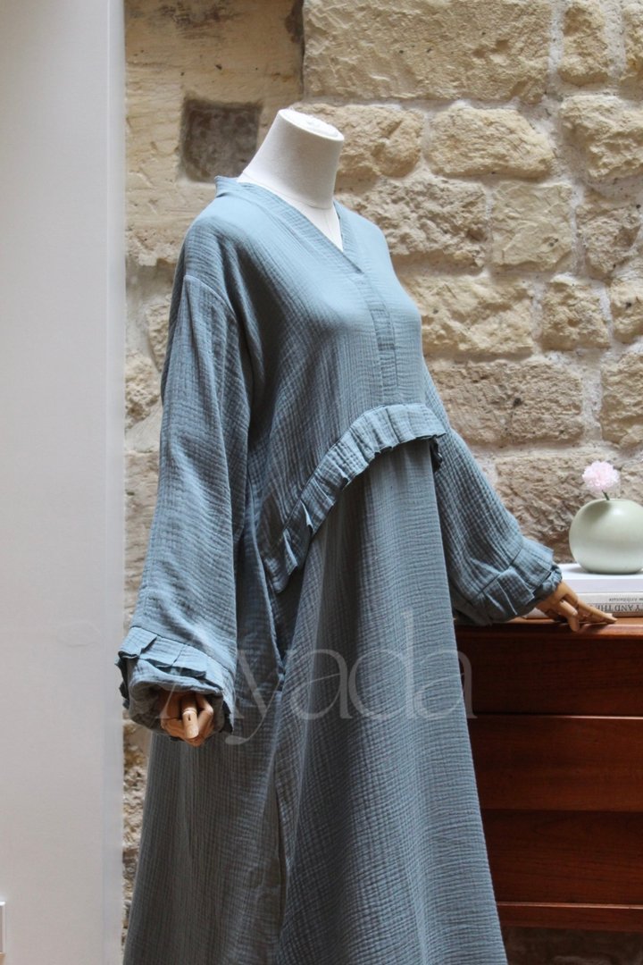 Abaya Ayam Gaze de coton
