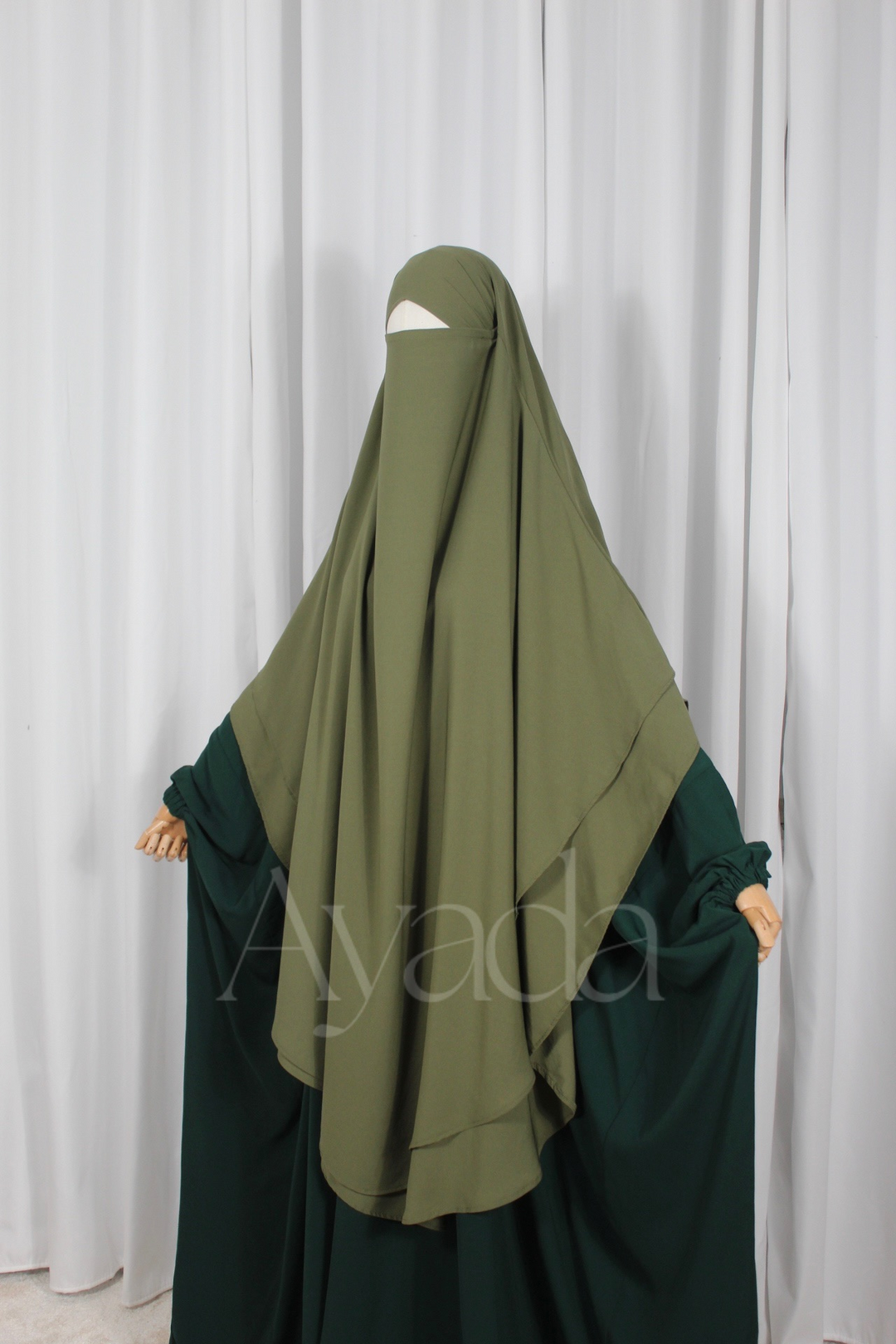 Khimar 2 voiles Whoolpeach Royal