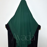 Khimar 2 runde Schleier Musselin
