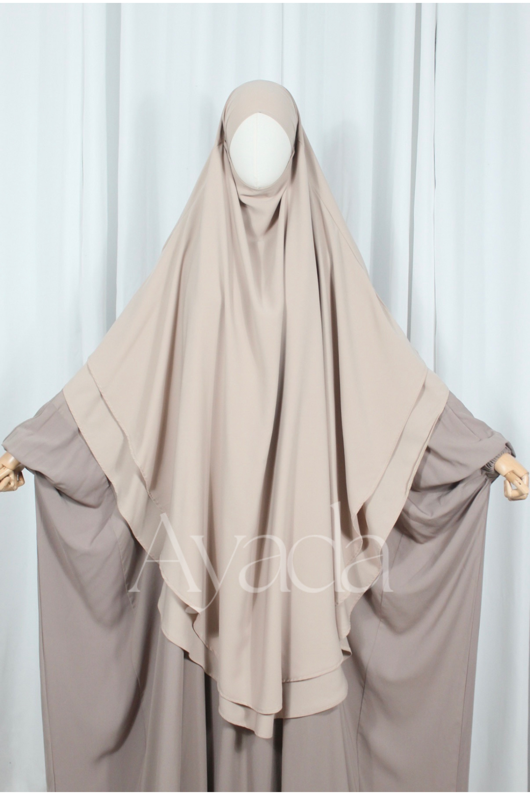 Khimar 2 voiles Whoolpeach Royal