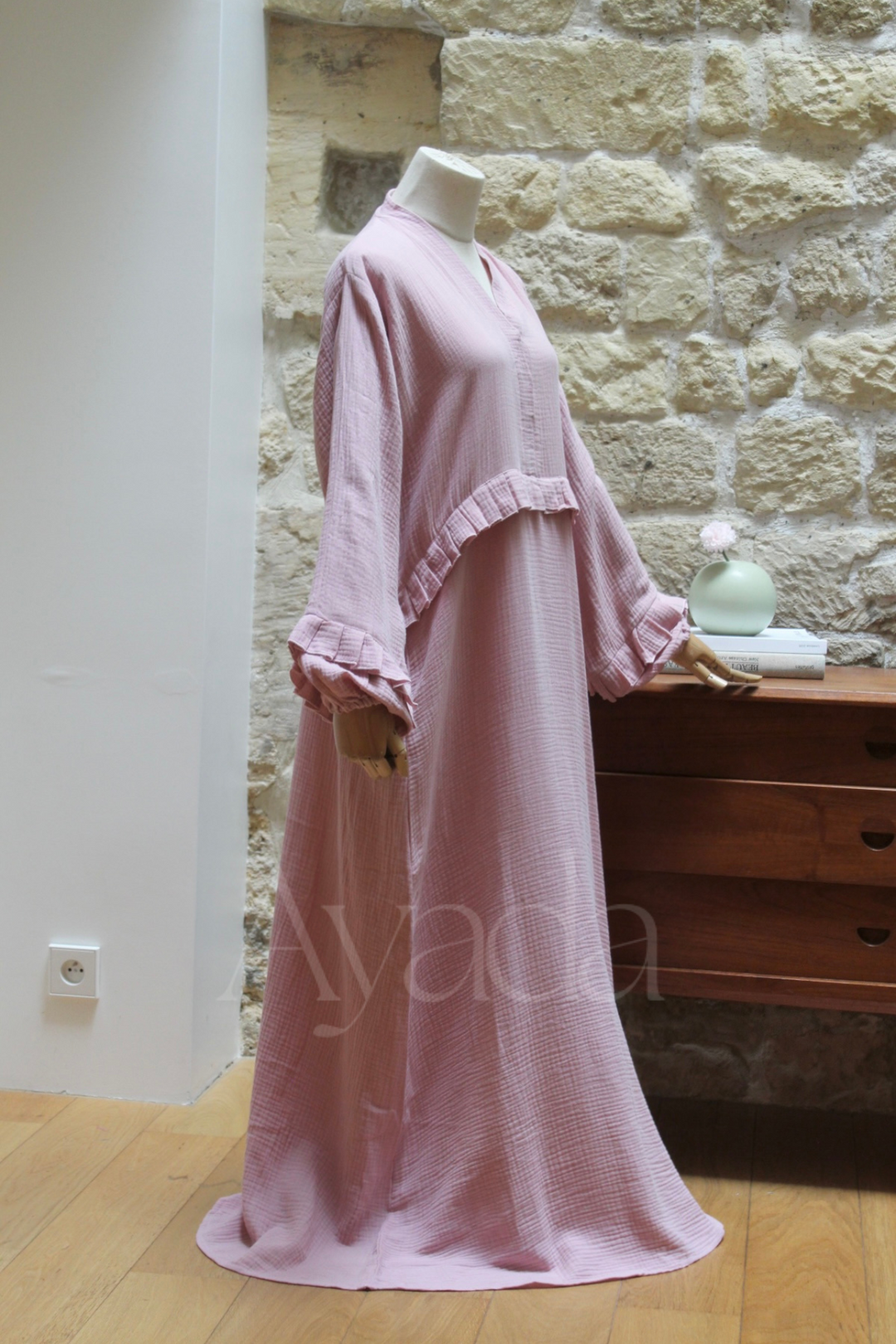 Abaya Ayam Gaze de coton