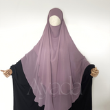 Khimar 2 runde Schleier Musselin