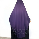 Khimar 2 runde Schleier Musselin