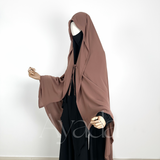 Haya – Abgerundeter Chiffon-Umhang
