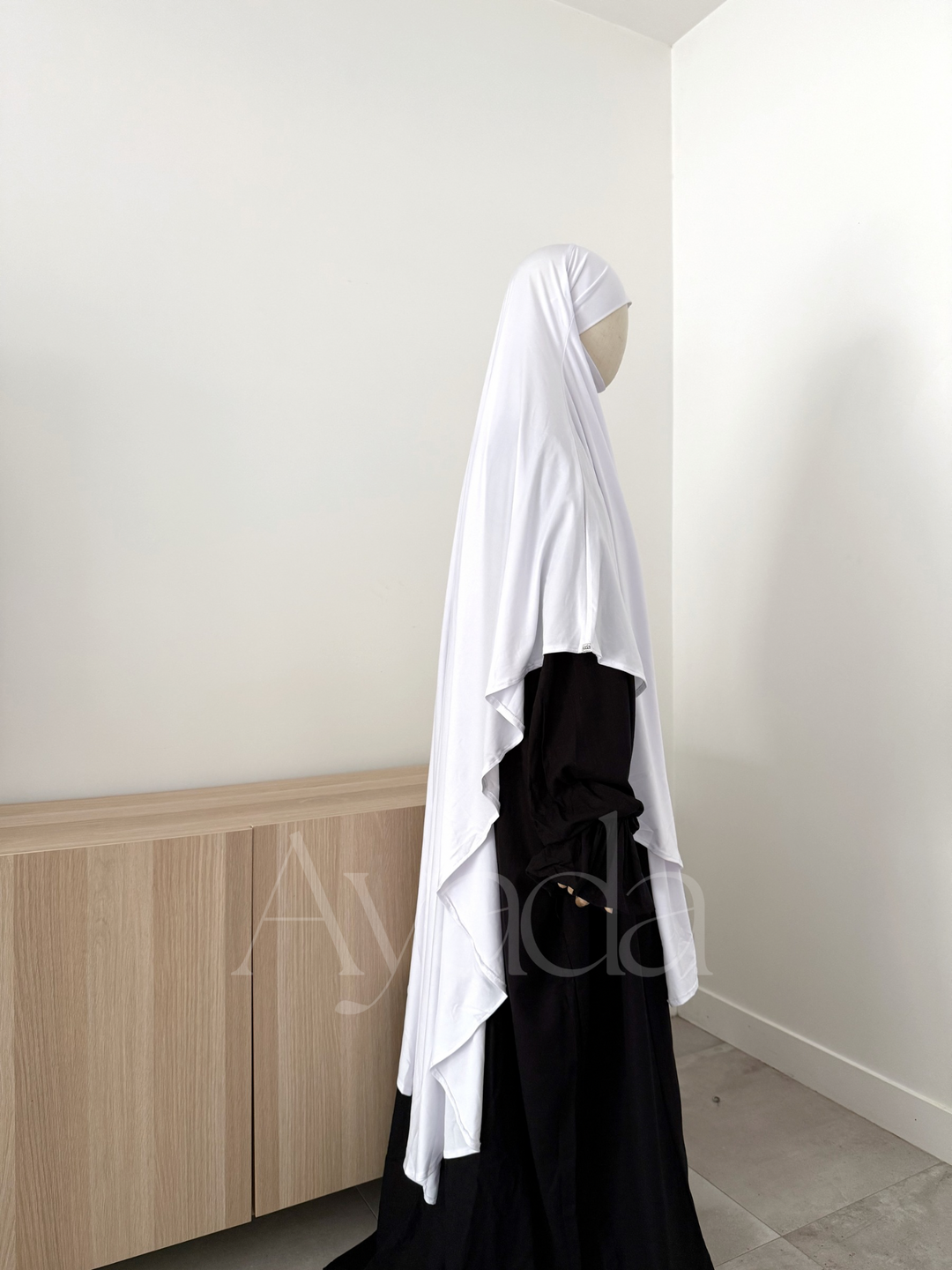 Maxi Khimar Jersey Premium Lang Abgerundet