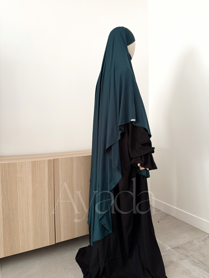 Maxi Khimar Jersey Premium Lang Abgerundet