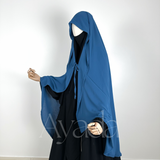 Haya – Abgerundeter Chiffon-Umhang
