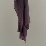 Striped textured satin hijab