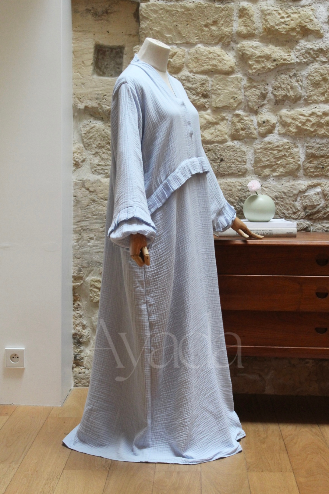 Abaya Ayam Gaze de coton