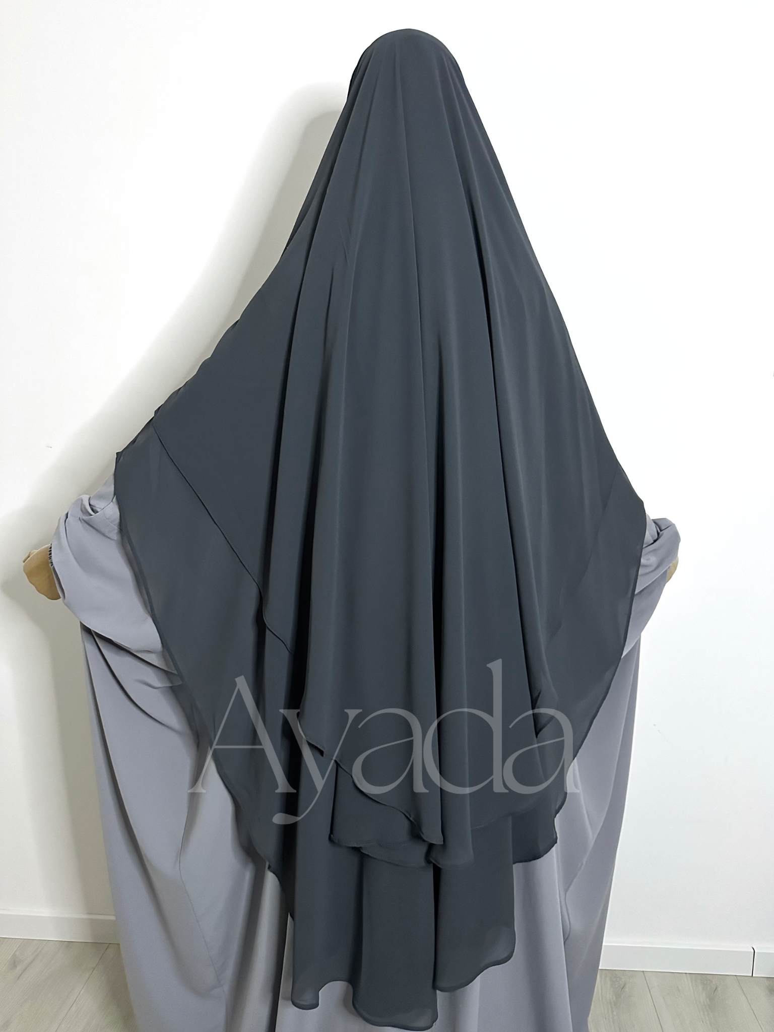 Khimar 2 rounded veils Muslin