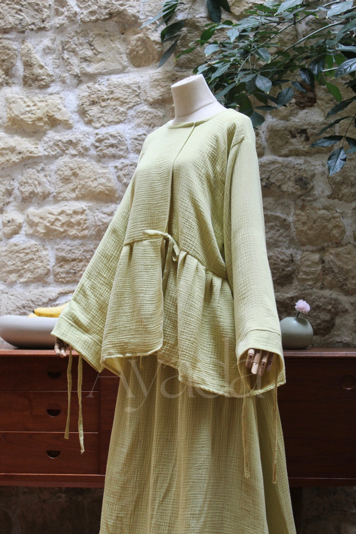 Kimono Hana Gaze de coton