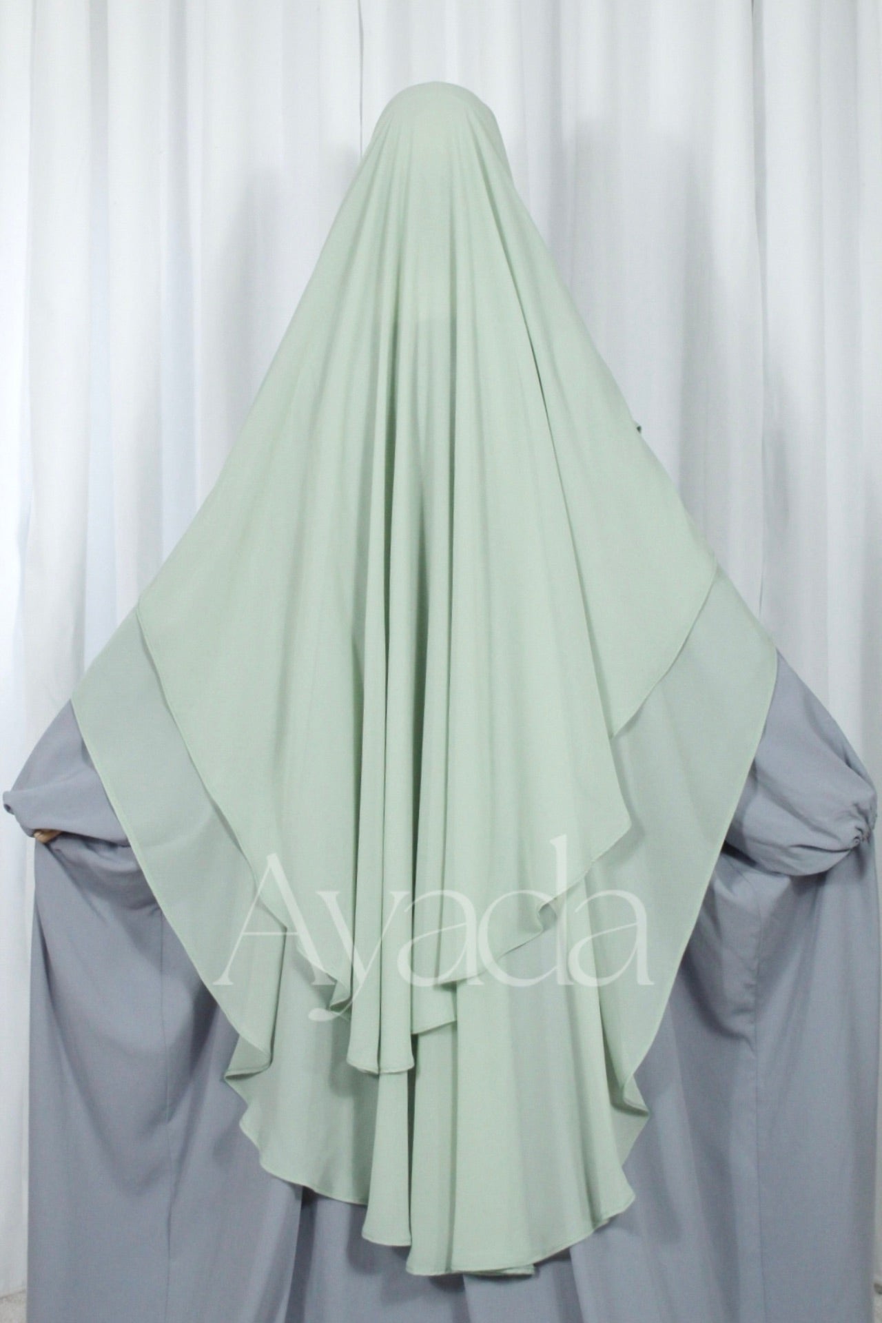 Khimar 2 rounded veils Muslin