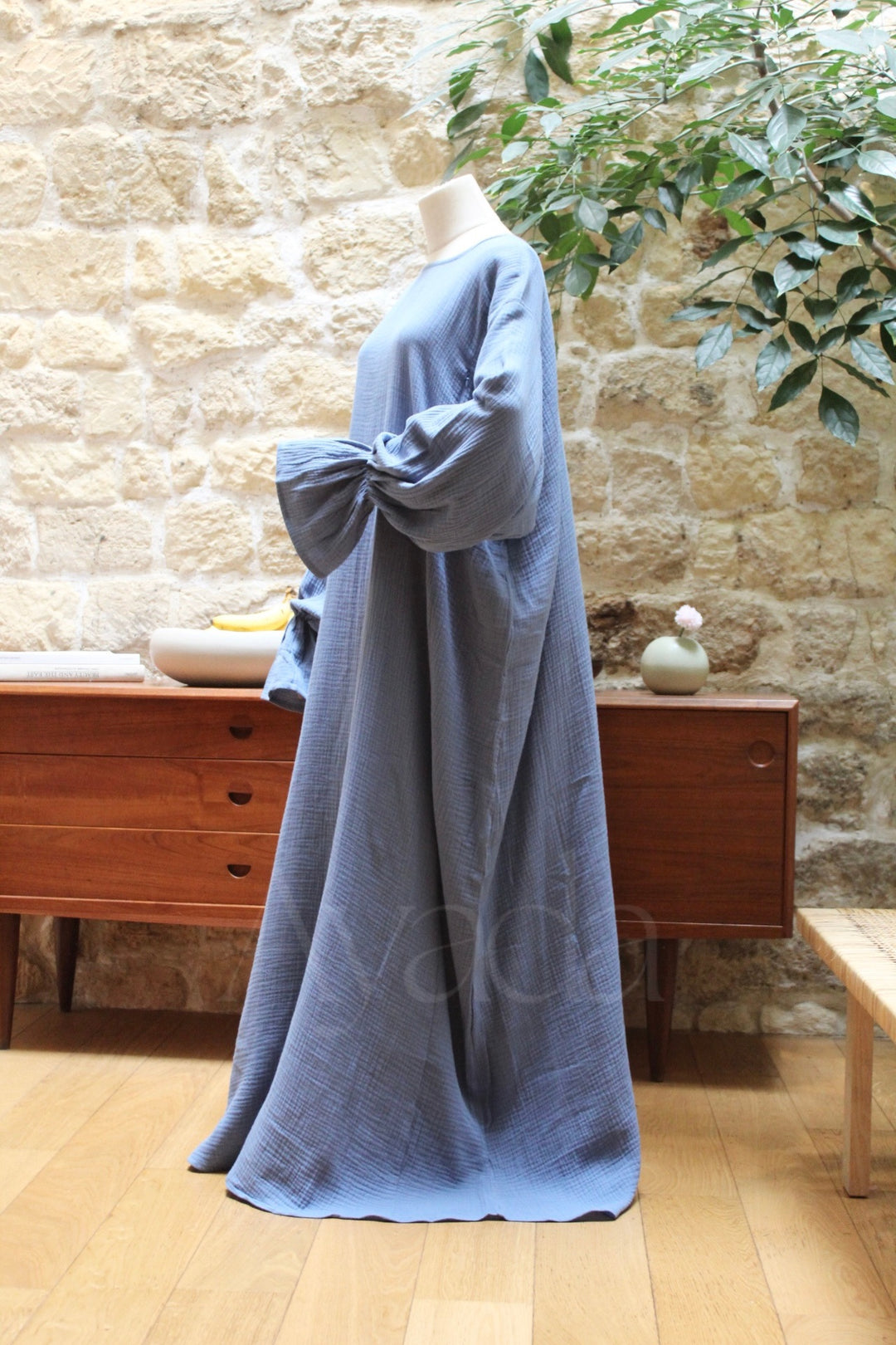 Abaya Yuna Gaze de coton