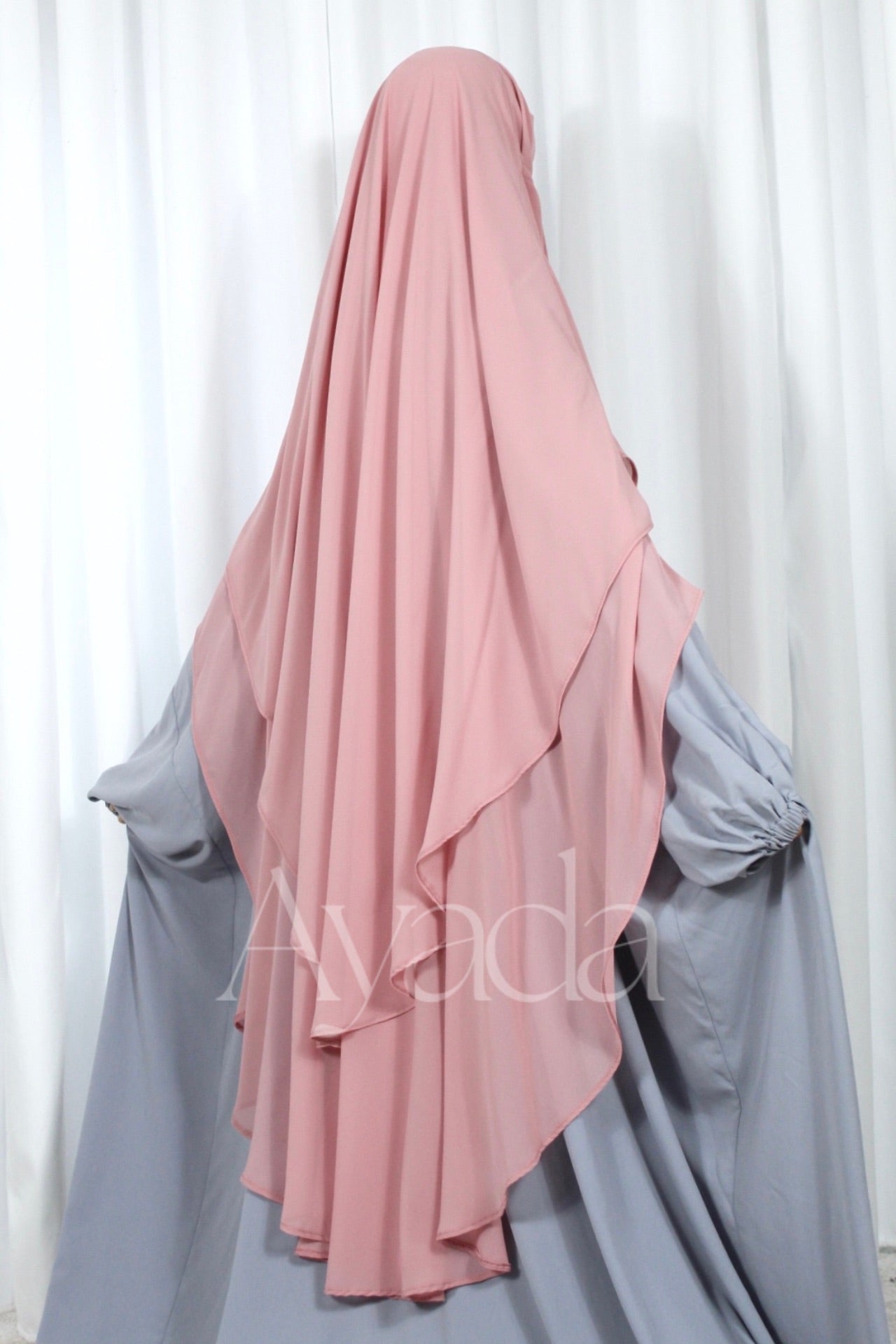 Khimar 2 rounded veils Muslin